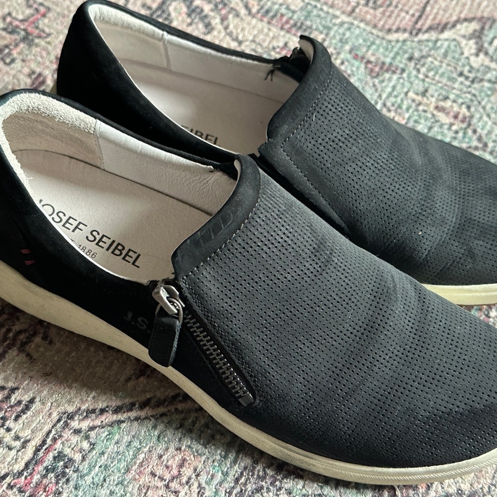 Josef Seibel Women's Black Slip-On Shoes
